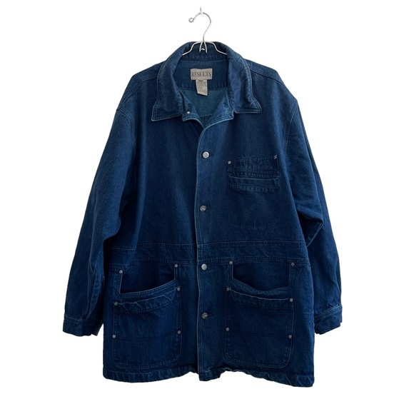 Oversized Vintage Chore Denim Barn Western Jean Jacket - Picture 4 of 10